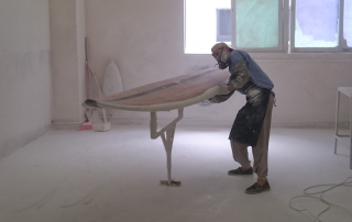 Surfboards sanding Sunkite surfboards factory