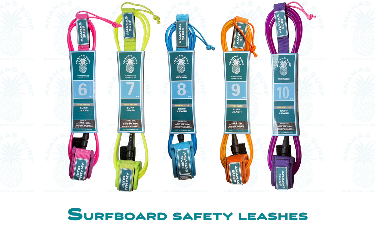 Ananas Surf surfboard safety leashes