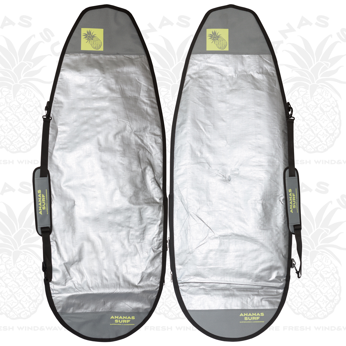 Ananas Surf boardbag 5’2″ for wakesurf, foilboard, kitesurfboard Ananas Surf boardbag 5'2" for wakesurf, foilboard, kitesurfboard