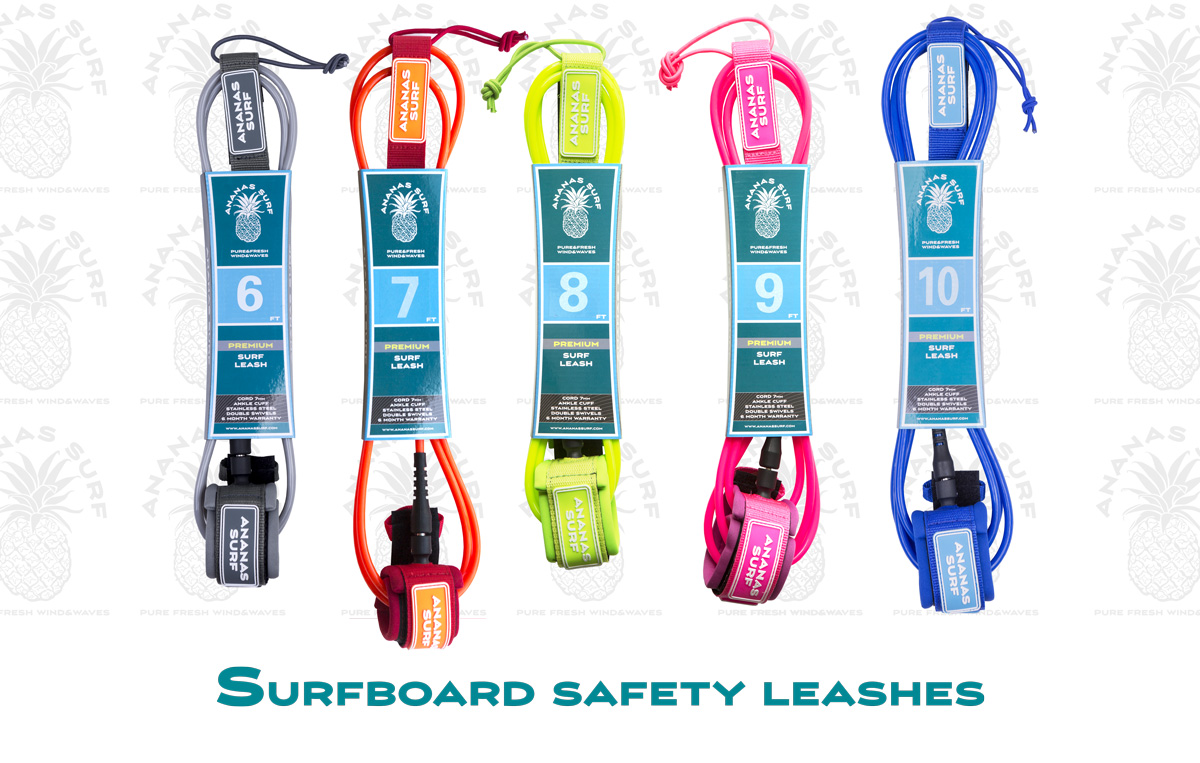 Ananas Surf surfboard safety leashes