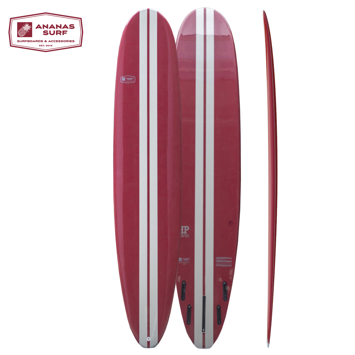 Ananas Surf High Perfomance longboard surfboard 2019 red