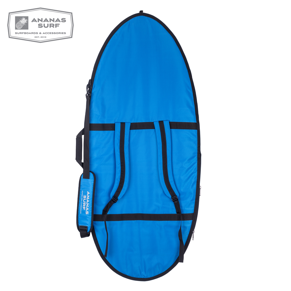 Ananas Surf Skimboard 57" Delux cover blue backpack