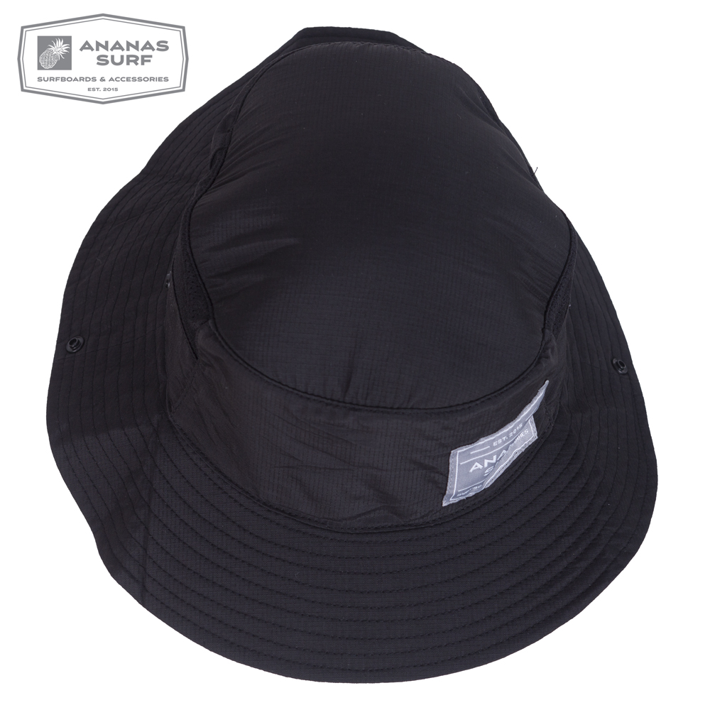 Ananas Surf Indo Hat Black 2020 edition with strap top view