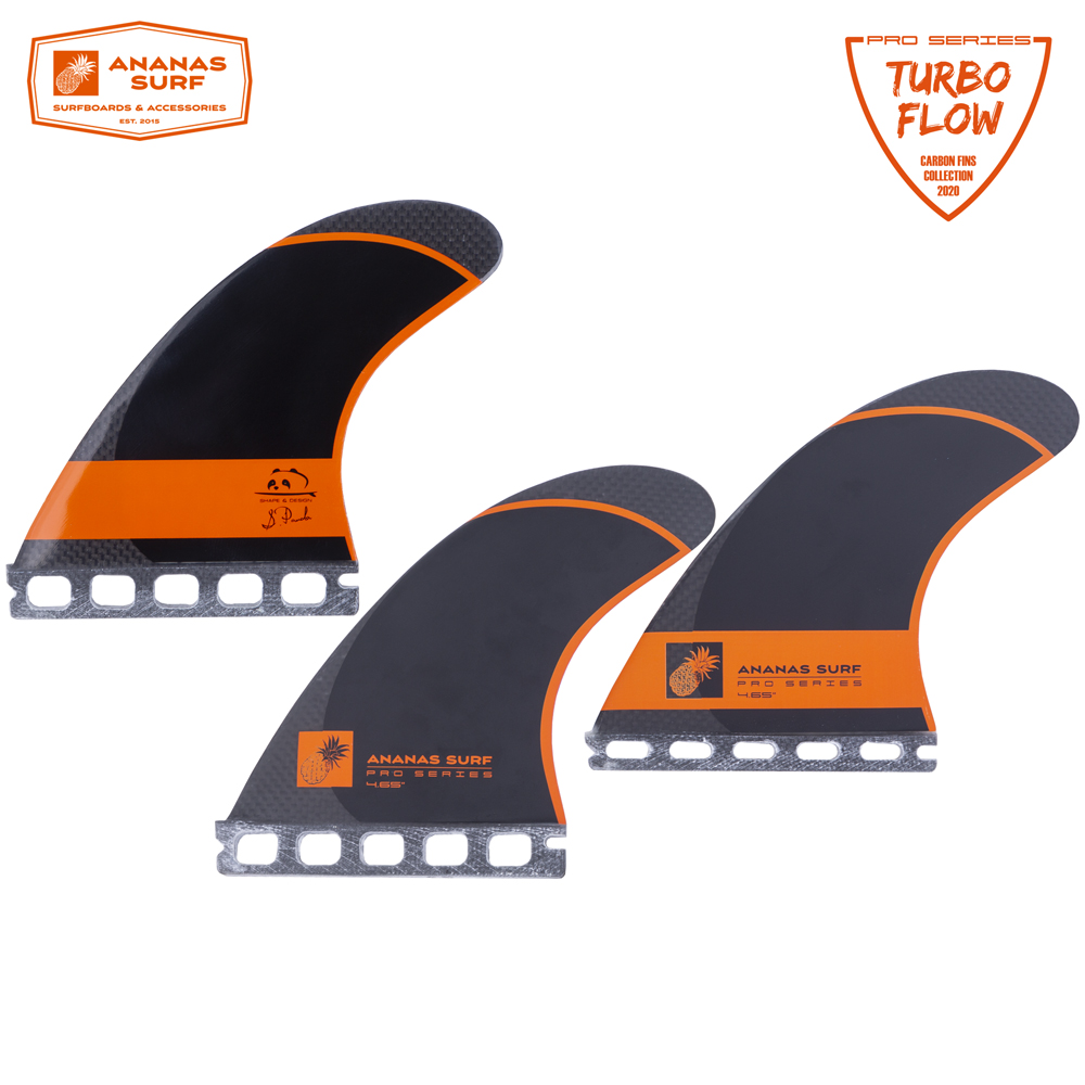 Orange, G3 - Small Eisbach Riders Surfboard FCS Fiberglass Honeycomb Thruster Fin Set Pinne per Tavola da Surf e SUP 