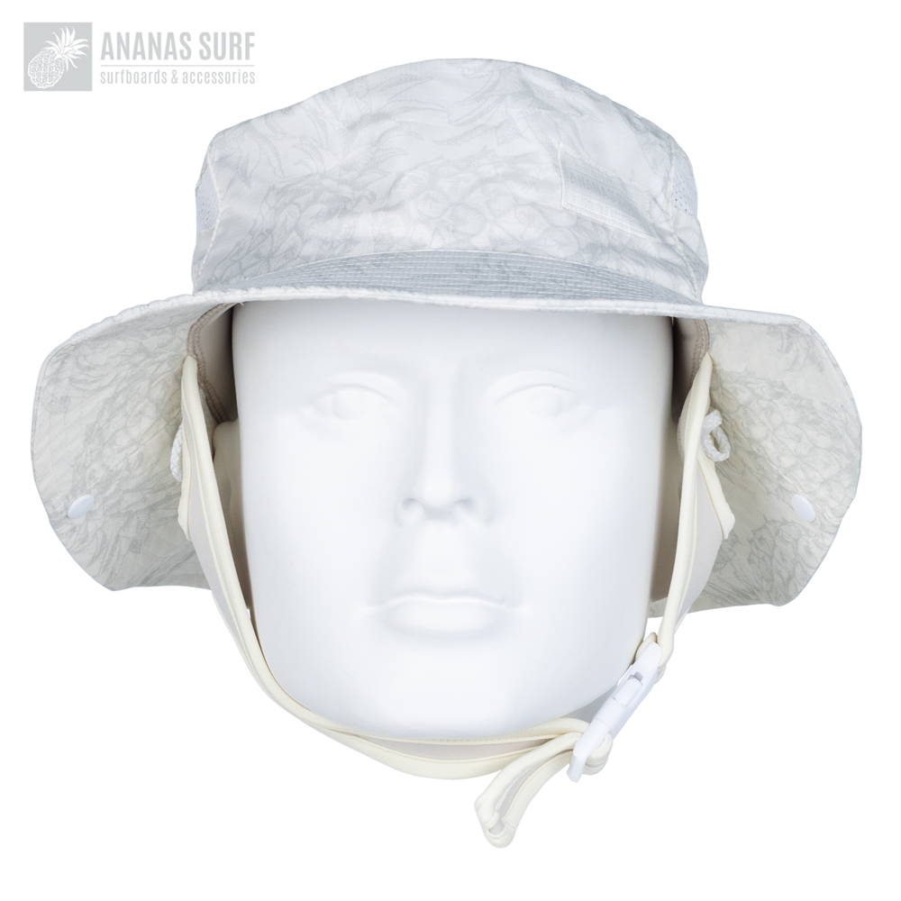 Surf Bucket Hat with Chin Straps Neck Cover Sun Protection Hat for